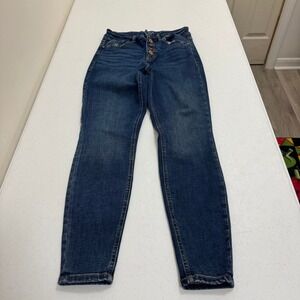 Edgely Womens High Rise Super Skinny Jeans Dark Wash Blue Size 10 Reg REPREVE